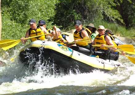 Team Building Rafting Exercises - White Water Rafting Colorado