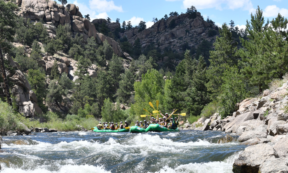 Browns Canyon rafting trip