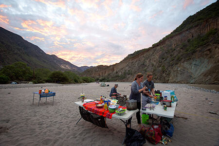 Giant beaches make great camps