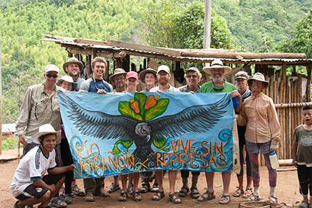 Zecharias and the group with banner