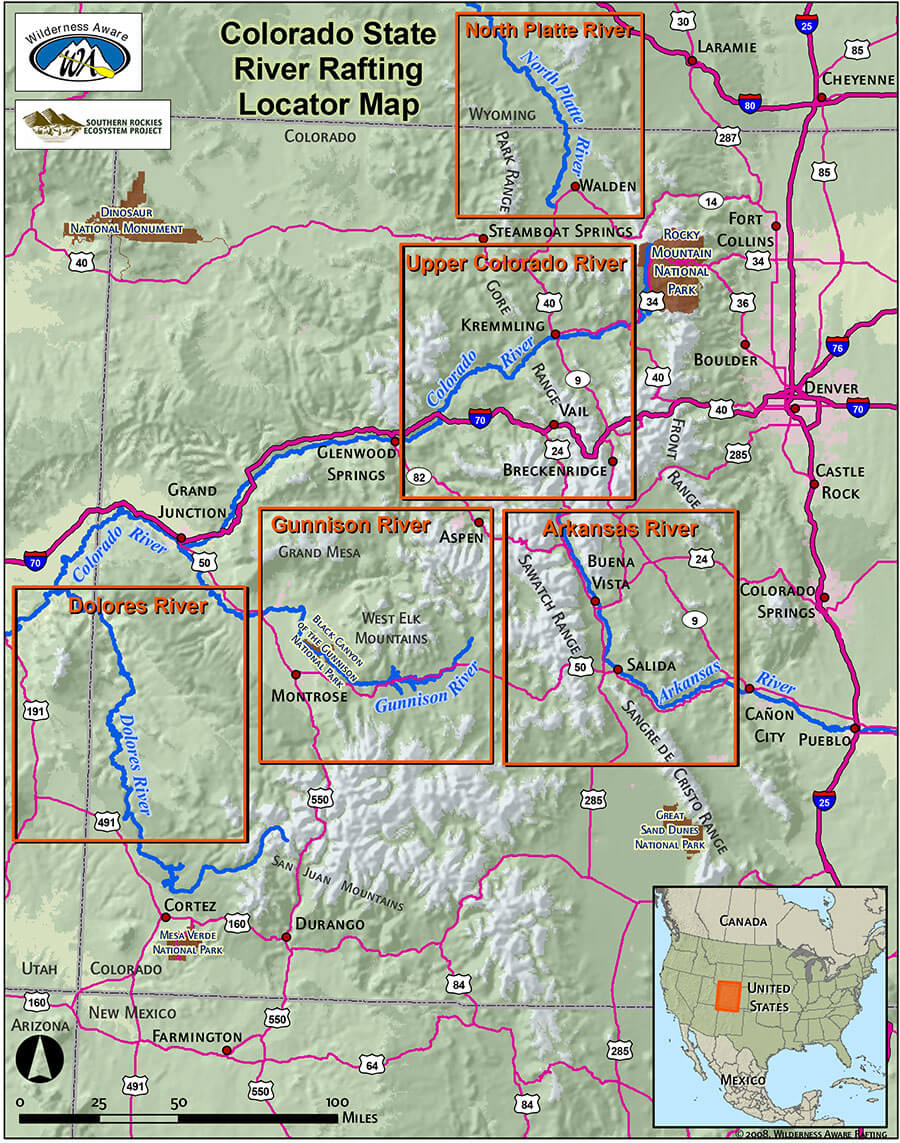 map of colorado rivers Historic Expeditions On The Colorado River River History map of colorado rivers