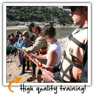 Receive the high quality river guide training