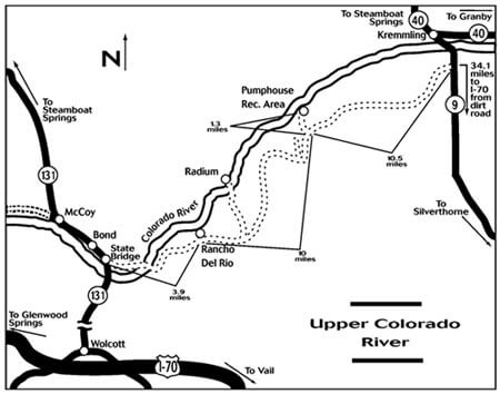 Upper Colorado River Pre-Trip Map
