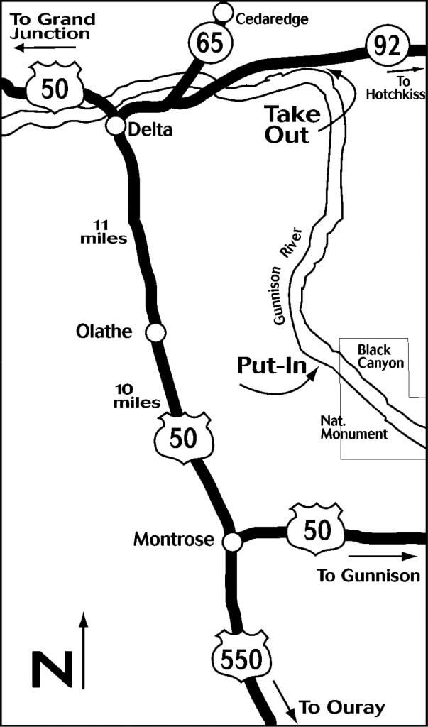 Gunnison Gorge map