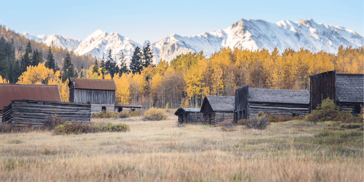 Ashcroft ghost town in colorado.