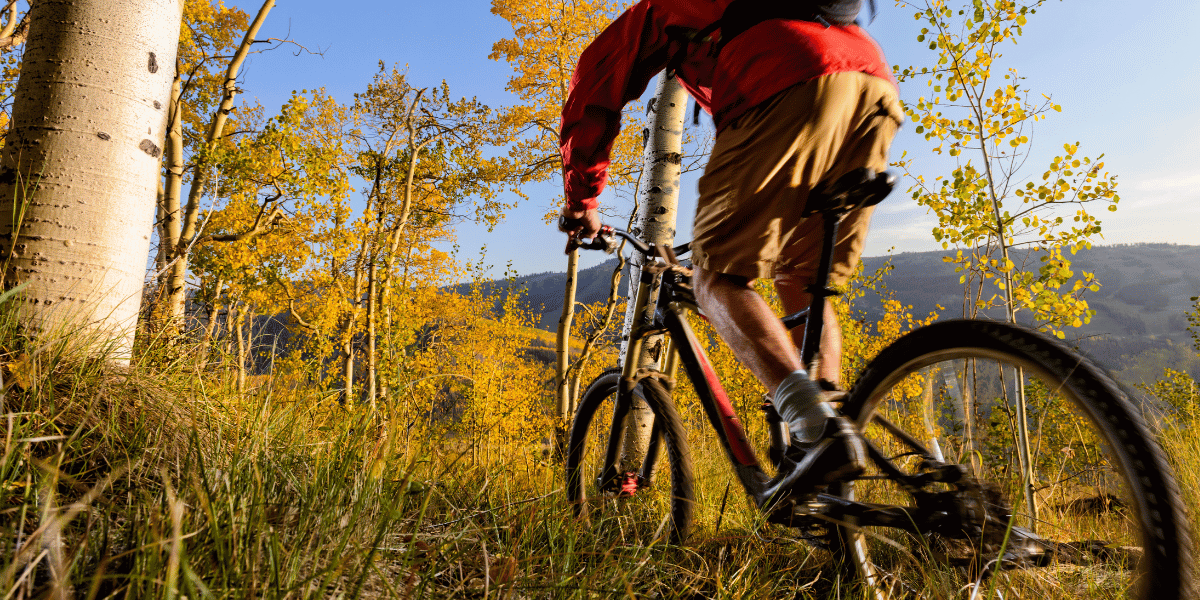 Mountain biking in aspen colorado.