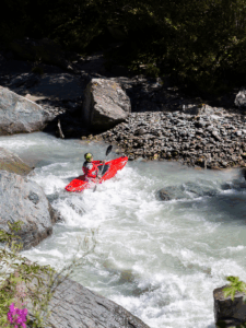 kayaker in whitewater