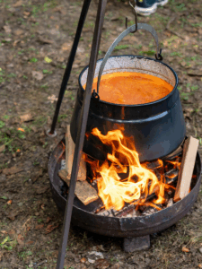 stew cooking over fire